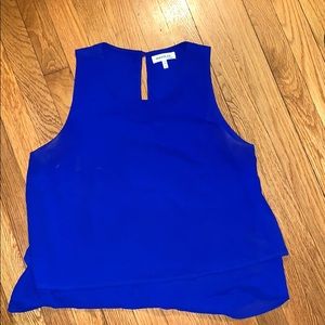 Blue Tank Sleeveless Blouse